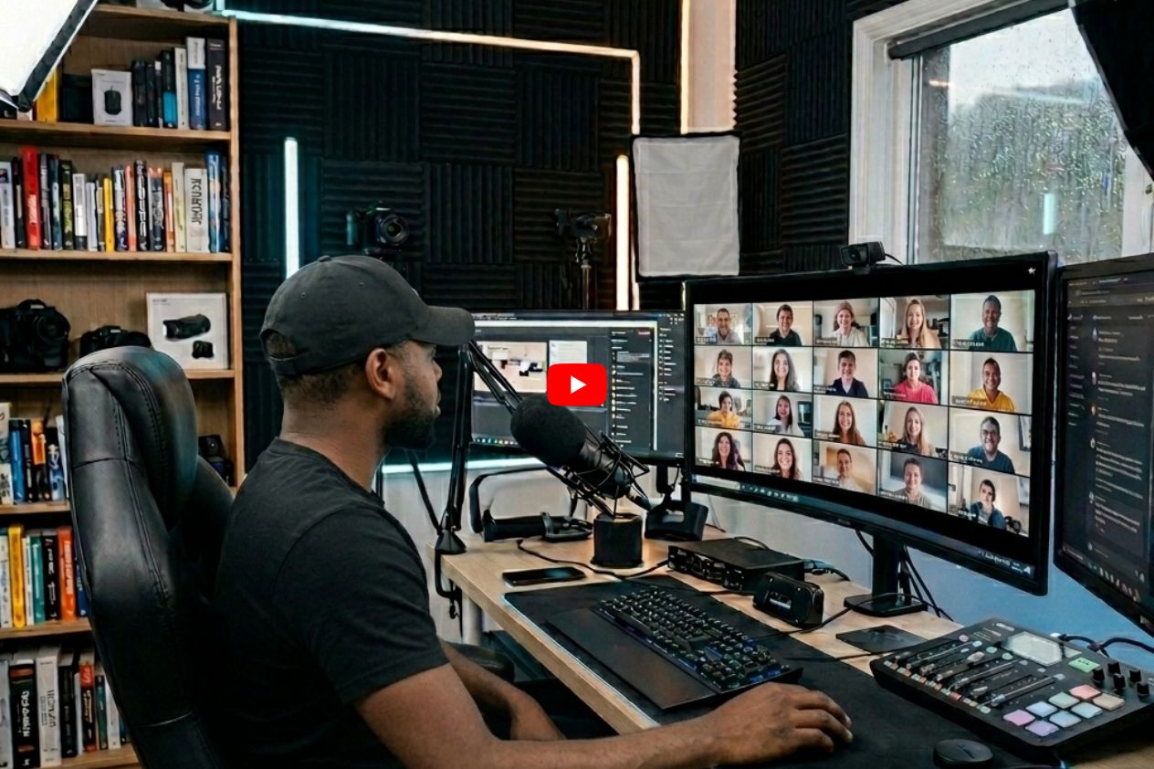 Online coaching session setup with multiple screens